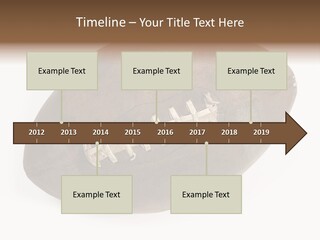 Old Leather Ball To Play Rugby. PowerPoint Template