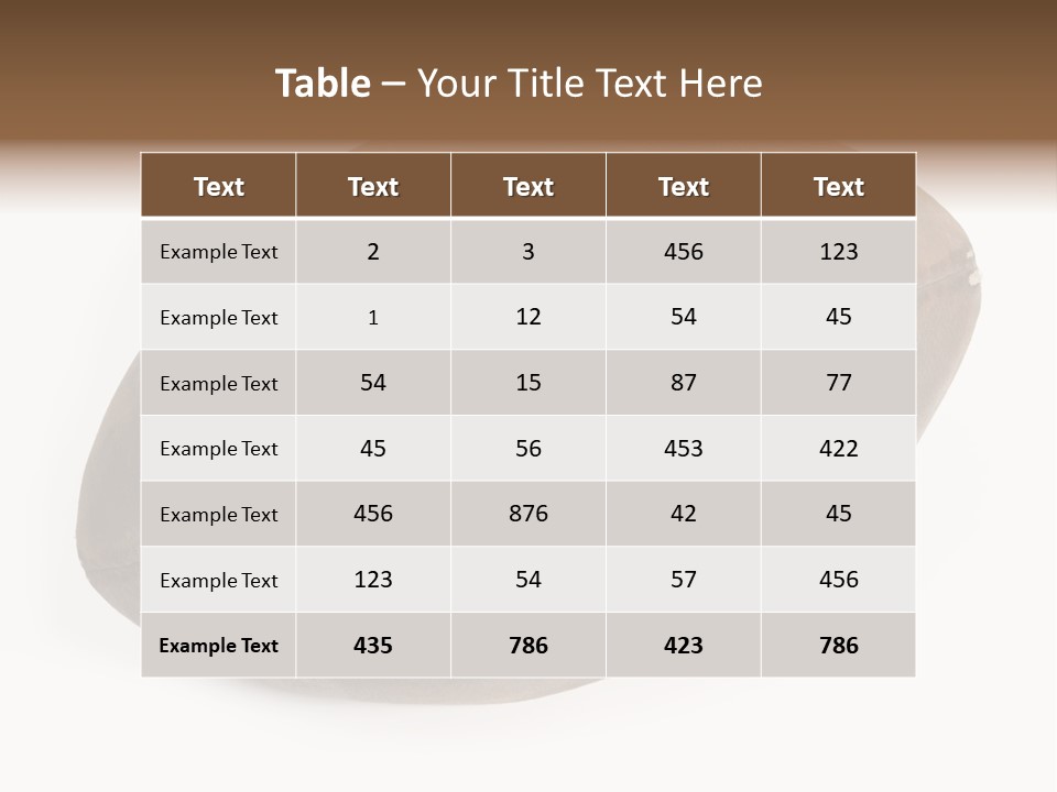 Old Leather Ball To Play Rugby. PowerPoint Template
