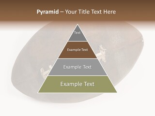 Old Leather Ball To Play Rugby. PowerPoint Template
