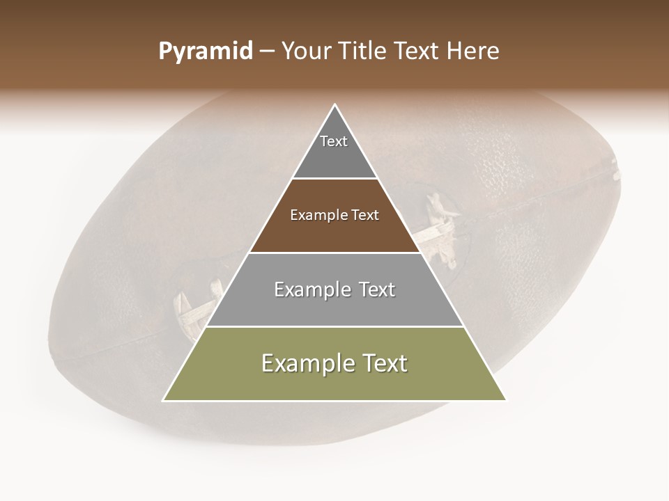Old Leather Ball To Play Rugby. PowerPoint Template
