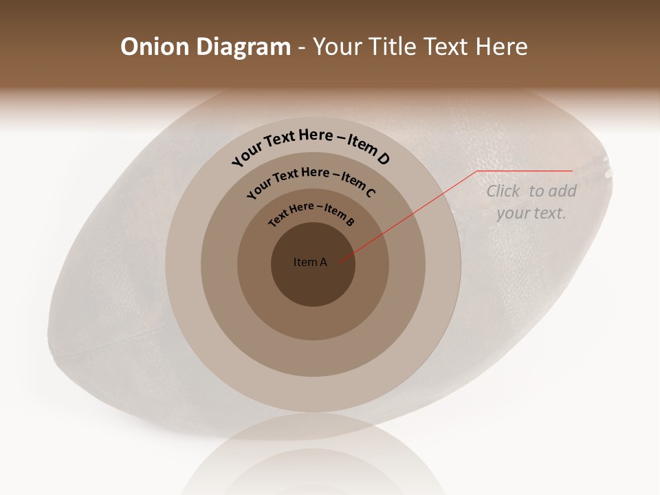 Old Leather Ball To Play Rugby. PowerPoint Template