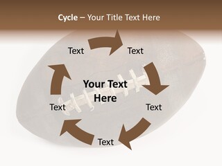 Old Leather Ball To Play Rugby. PowerPoint Template