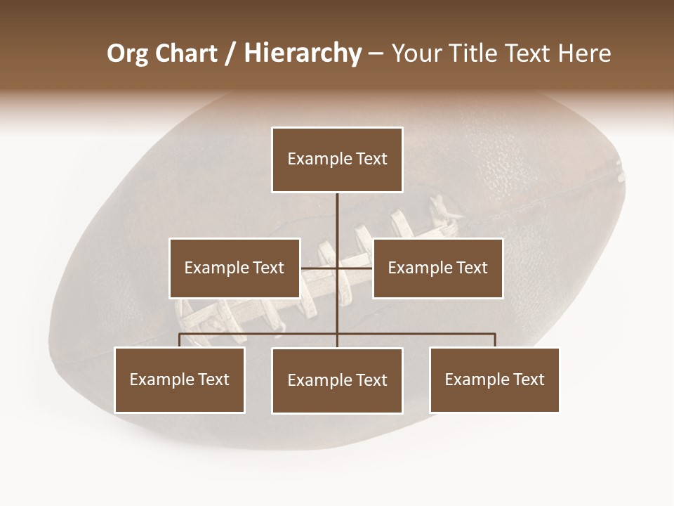 Old Leather Ball To Play Rugby. PowerPoint Template