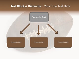 Old Leather Ball To Play Rugby. PowerPoint Template