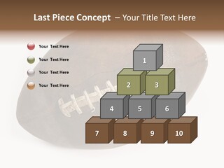 Old Leather Ball To Play Rugby. PowerPoint Template