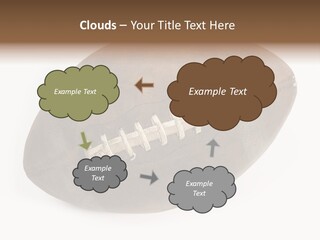 Old Leather Ball To Play Rugby. PowerPoint Template