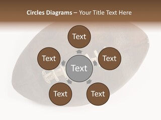 Old Leather Ball To Play Rugby. PowerPoint Template