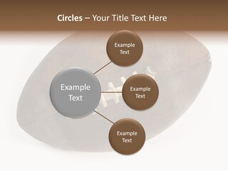 Old Leather Ball To Play Rugby. PowerPoint Template