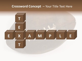 Old Leather Ball To Play Rugby. PowerPoint Template