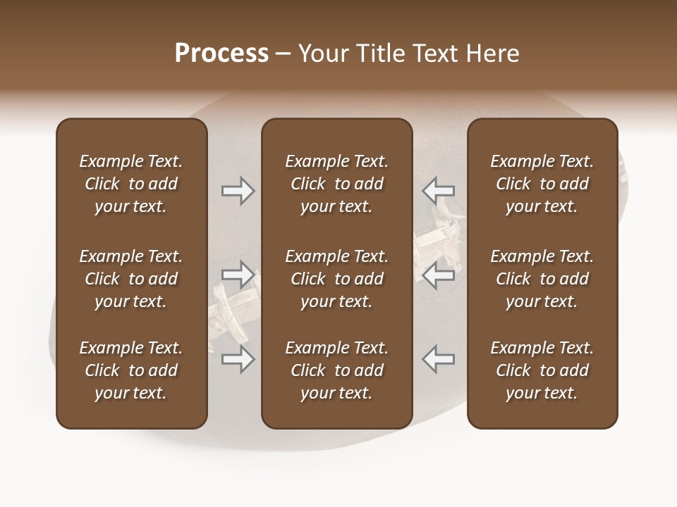 Old Leather Ball To Play Rugby. PowerPoint Template
