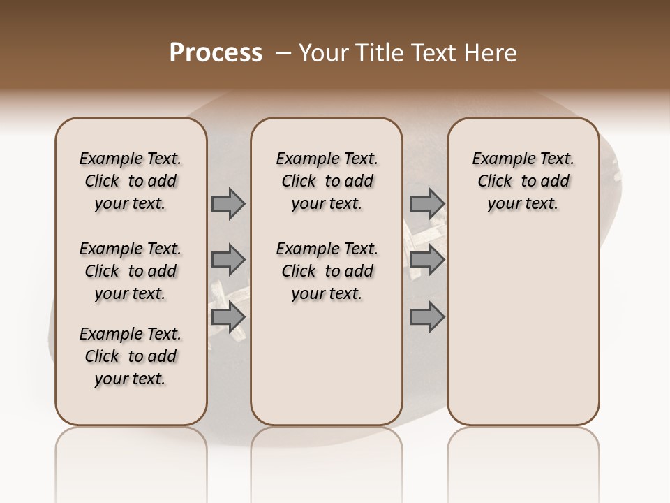 Old Leather Ball To Play Rugby. PowerPoint Template