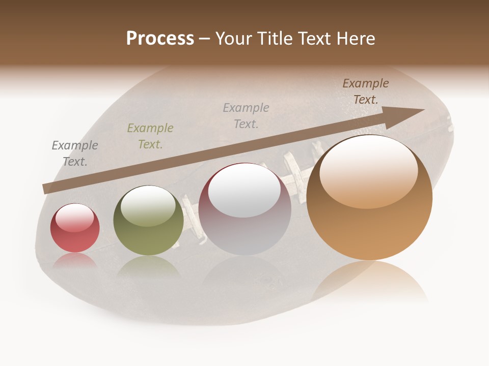 Old Leather Ball To Play Rugby. PowerPoint Template