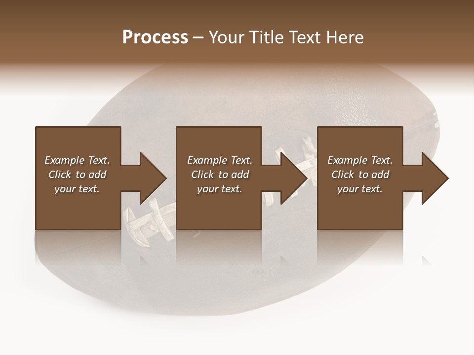 Old Leather Ball To Play Rugby. PowerPoint Template