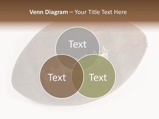 Old Leather Ball To Play Rugby. PowerPoint Template