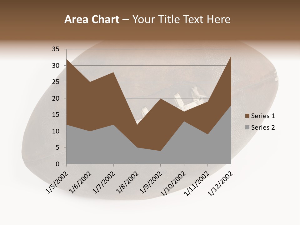 Old Leather Ball To Play Rugby. PowerPoint Template