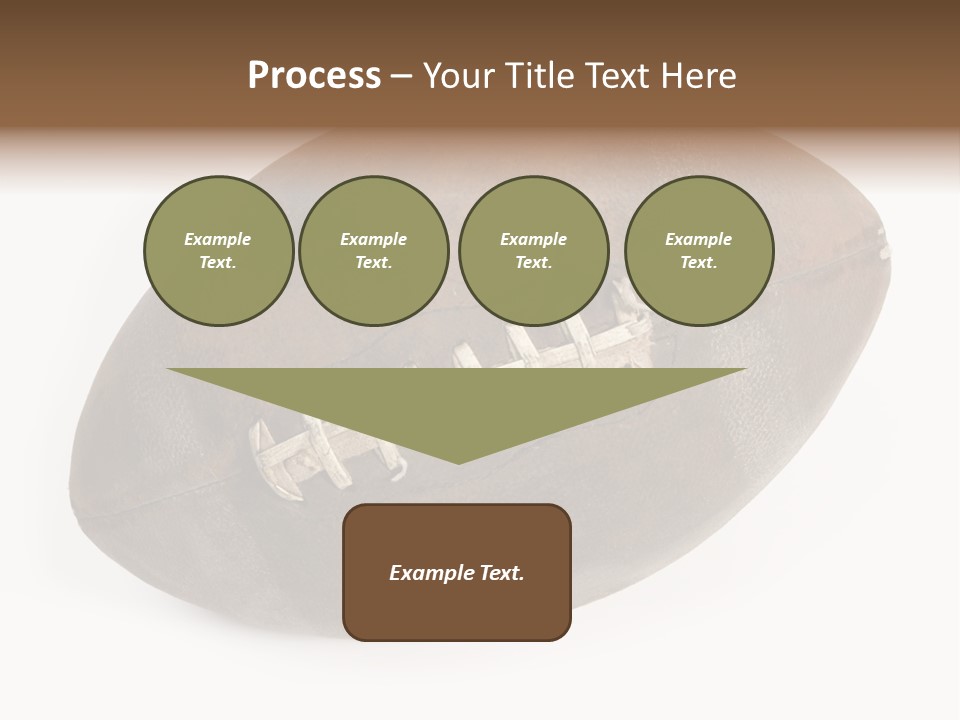 Old Leather Ball To Play Rugby. PowerPoint Template