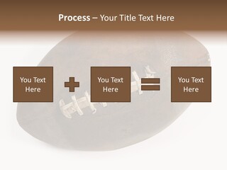 Old Leather Ball To Play Rugby. PowerPoint Template