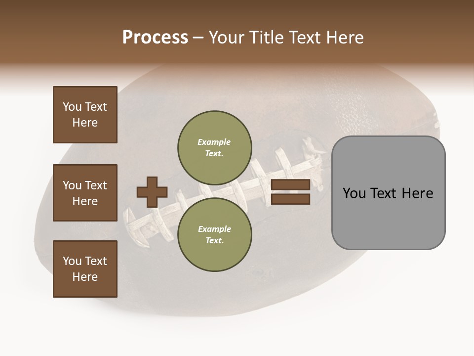 Old Leather Ball To Play Rugby. PowerPoint Template