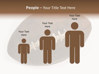 Old Leather Ball To Play Rugby. PowerPoint Template