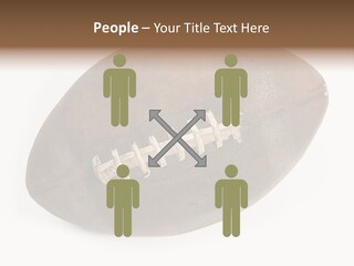 Old Leather Ball To Play Rugby. PowerPoint Template