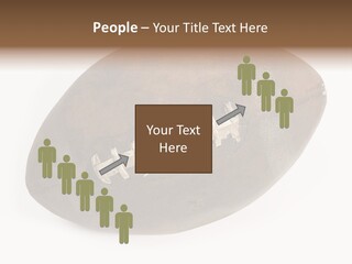 Old Leather Ball To Play Rugby. PowerPoint Template