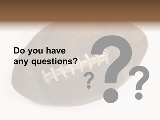 Old Leather Ball To Play Rugby. PowerPoint Template