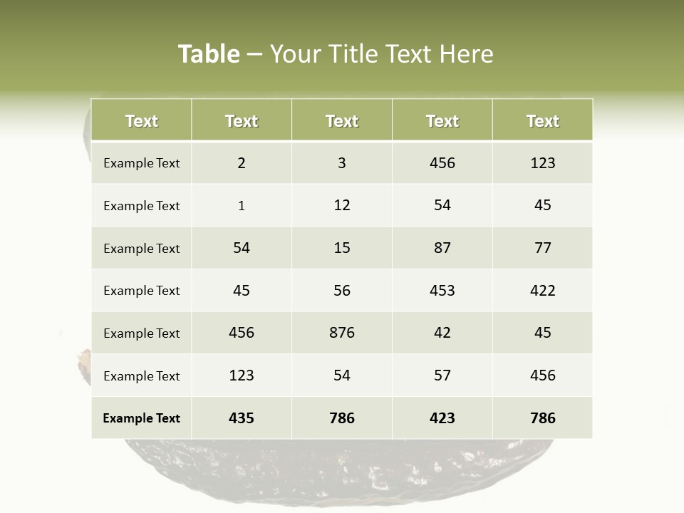 Cocoa Pods Isolated On White PowerPoint Template