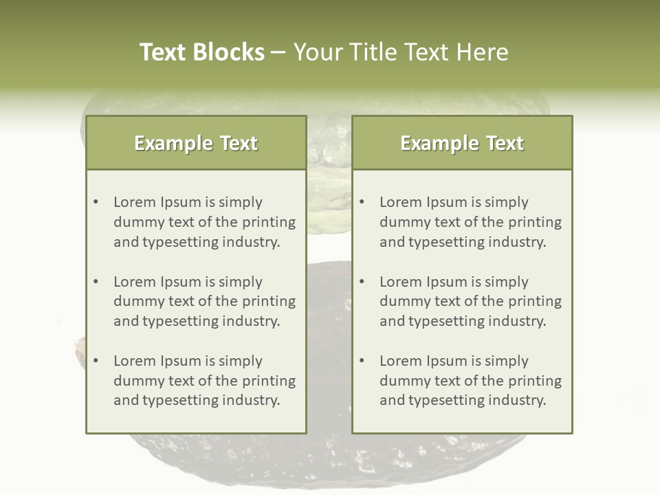 Cocoa Pods Isolated On White PowerPoint Template