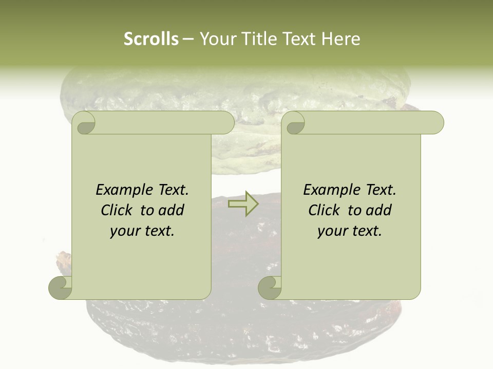 Cocoa Pods Isolated On White PowerPoint Template