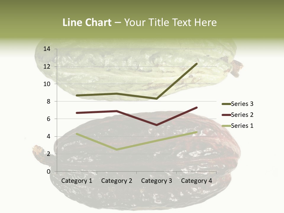 Cocoa Pods Isolated On White PowerPoint Template