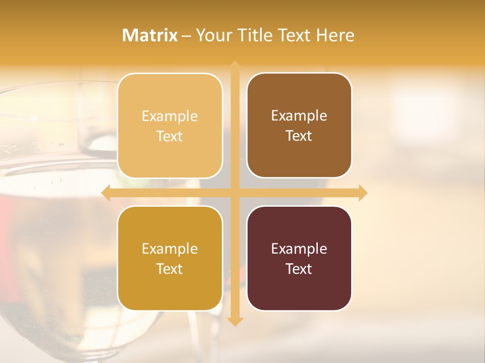 Cheese And Two Glasses Of Wine PowerPoint Template