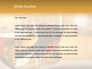 Cheese And Two Glasses Of Wine PowerPoint Template