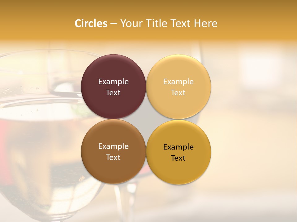 Cheese And Two Glasses Of Wine PowerPoint Template