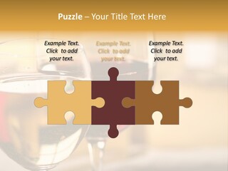 Cheese And Two Glasses Of Wine PowerPoint Template