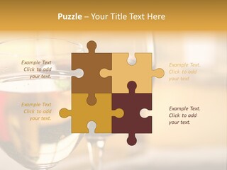 Cheese And Two Glasses Of Wine PowerPoint Template