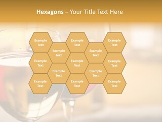 Cheese And Two Glasses Of Wine PowerPoint Template