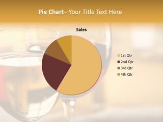 Cheese And Two Glasses Of Wine PowerPoint Template