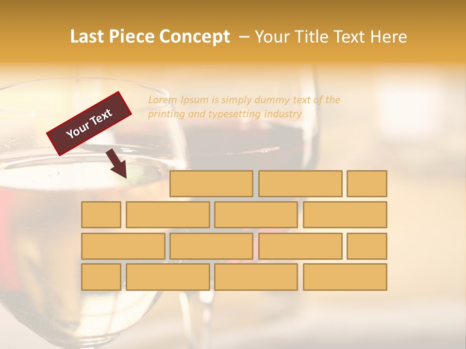Cheese And Two Glasses Of Wine PowerPoint Template