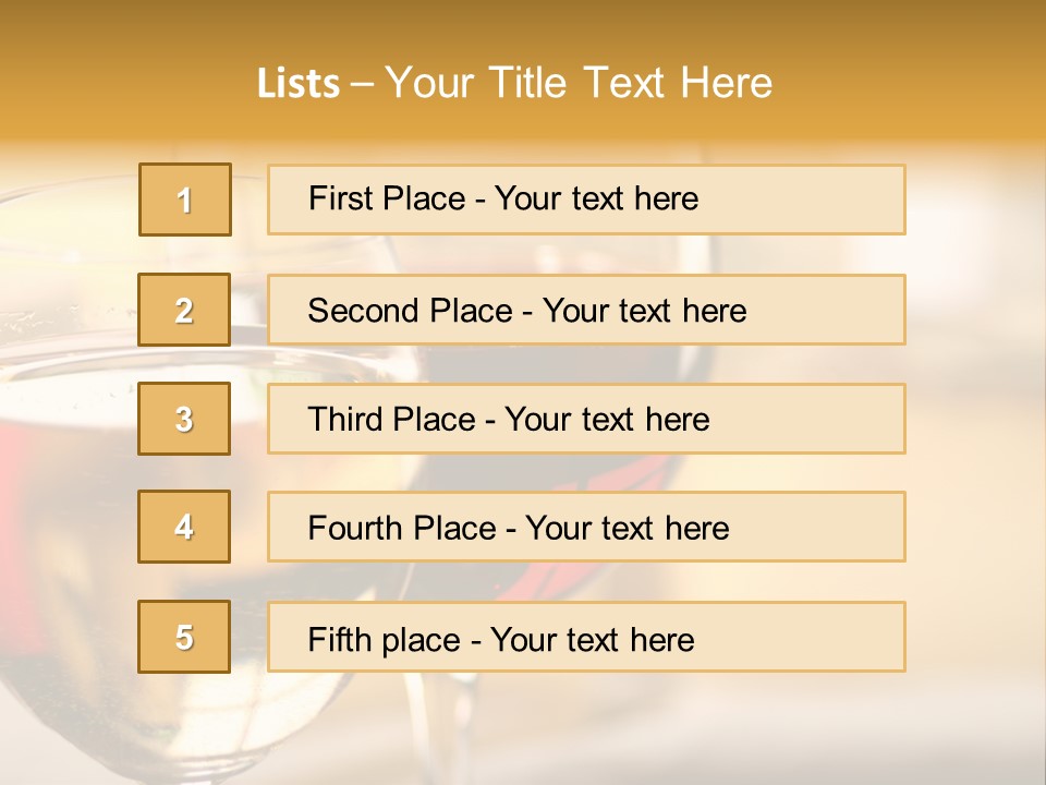 Cheese And Two Glasses Of Wine PowerPoint Template