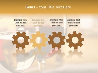 Cheese And Two Glasses Of Wine PowerPoint Template