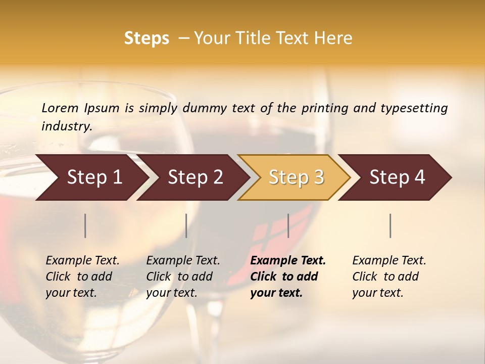 Cheese And Two Glasses Of Wine PowerPoint Template