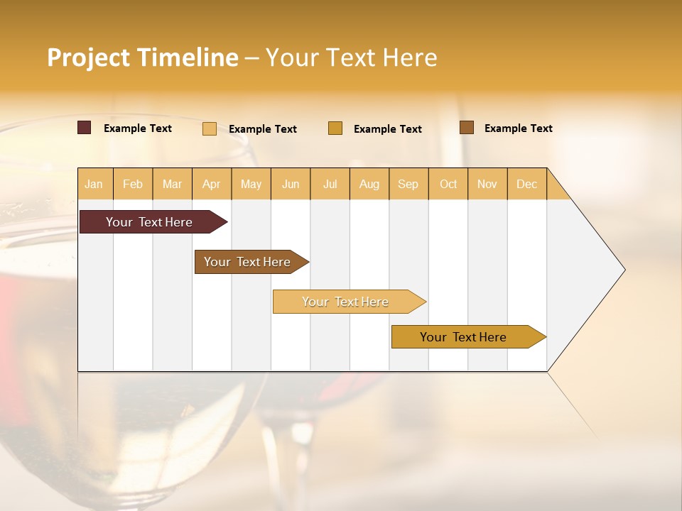 Cheese And Two Glasses Of Wine PowerPoint Template