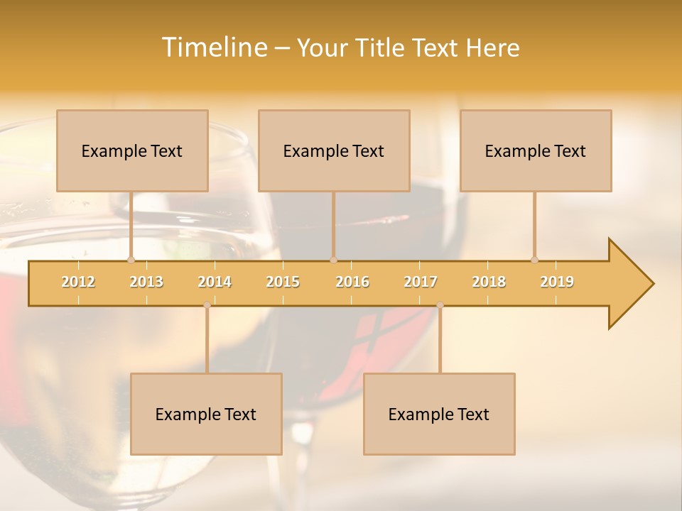 Cheese And Two Glasses Of Wine PowerPoint Template