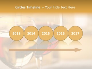 Cheese And Two Glasses Of Wine PowerPoint Template