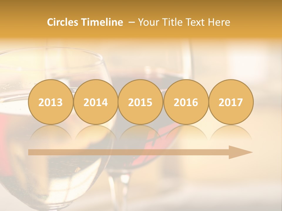 Cheese And Two Glasses Of Wine PowerPoint Template