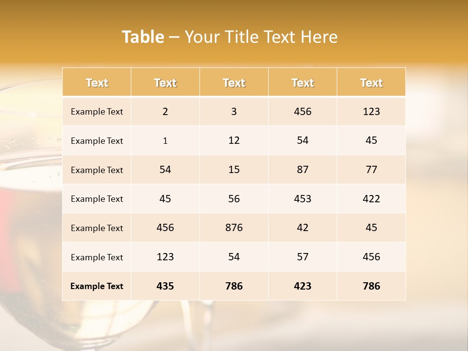 Cheese And Two Glasses Of Wine PowerPoint Template