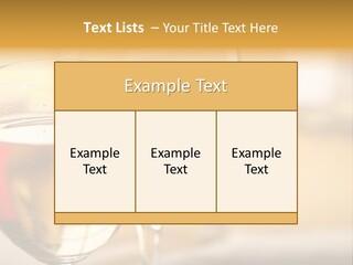 Cheese And Two Glasses Of Wine PowerPoint Template