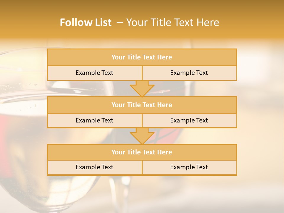 Cheese And Two Glasses Of Wine PowerPoint Template