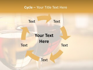 Cheese And Two Glasses Of Wine PowerPoint Template