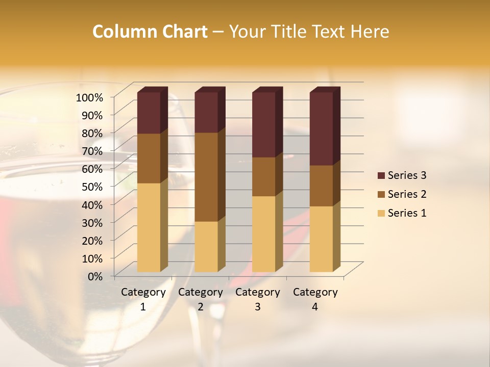 Cheese And Two Glasses Of Wine PowerPoint Template